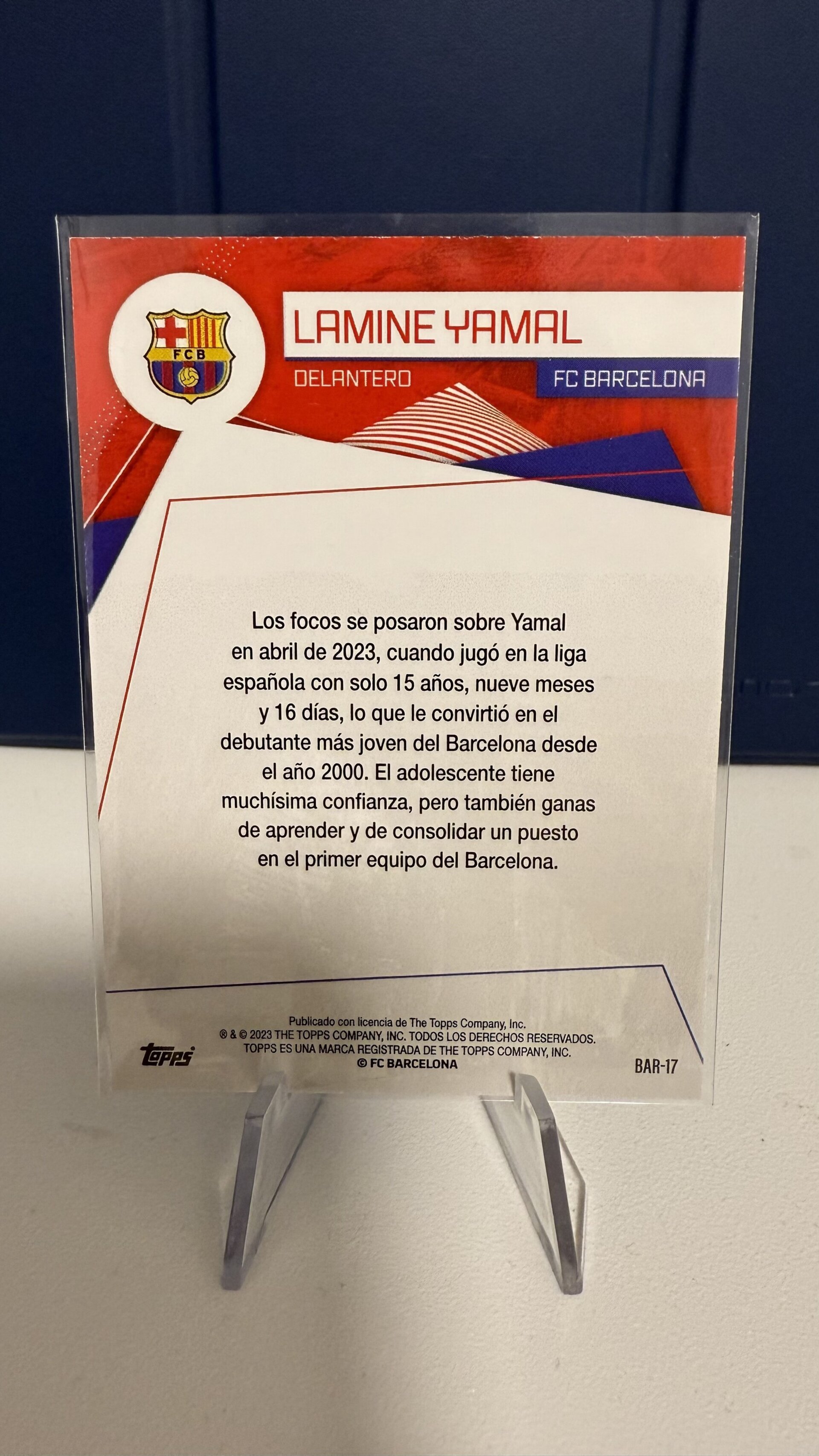 Lamine Yamal RC #BAR-17 - 2